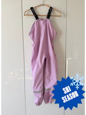 Arctix Lavender Purple Kids Rain Bib Overalls Waterproof Reflective Size S